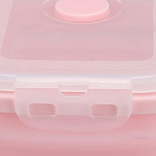 Pongnas 500ml Silicone Food Storage Containers for Camping Microwave