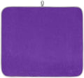 Dish Drying Mats for Kitchen Counter Purple Solid Color Drainer Rack