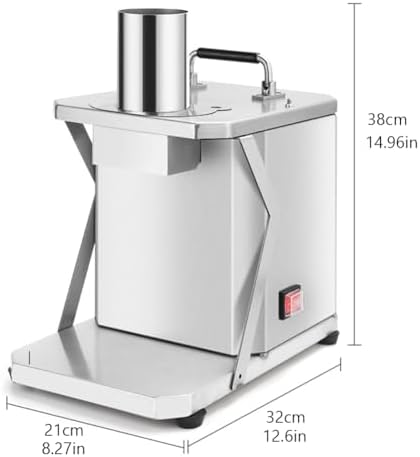 Electric Commercial Vegetable Cutter, 100W, Stainless Steel