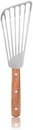 New Star Foodservice 43068 Wood Handle Fish Spatula, 6.5" Blade