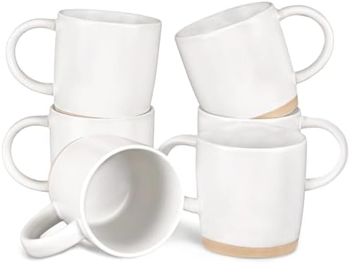 Coffee Mugs Set of 6, 14 oz Coffee Cups Ceramic, Ceramic Cup Set with
