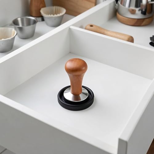 Espresso Distributor & Tamper: Precision Coffee Flattener & Mat