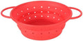 Collapsible Colander, Silicone Food Strainer with Handles Foldable