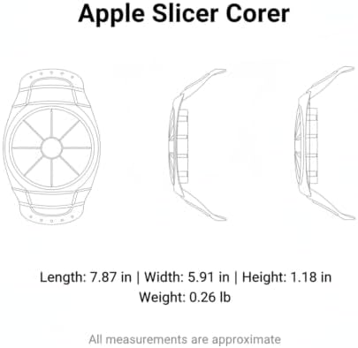 Apple Slicer Corer, Stainless Steel Fruit Cutter for Uniform Wedges