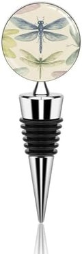 Dragonfly Drawing Wine Stoppers for Wine Bottles Vacuum Wine Bottle