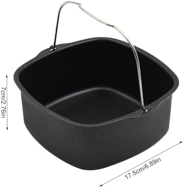 6.89 inches Air Fryer Cake Pan, Non-stick Air Fryer Cake Barrel Air