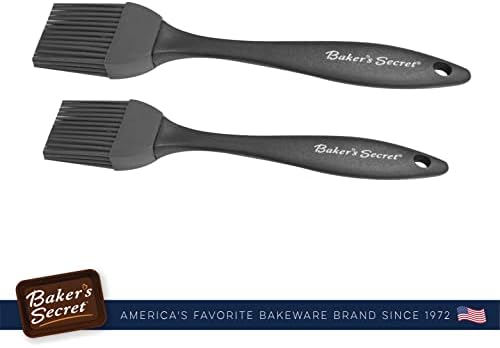 Baker's Secret - Set of 2 Silicone Brushes, for Pastry, Oil Baking