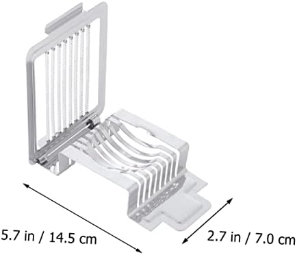 Xmas Stainless Steel Egg Slicer with 8 Cutting Wires, Silver