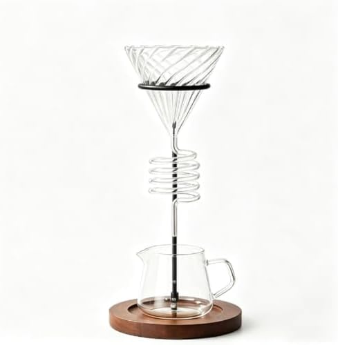 Spiral Pour Over Coffee Maker Set with Stand, 400ml