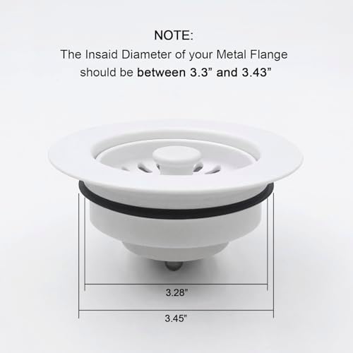 GZILA Garbage Disposal Drain Strainer and Stopper, 3.5 Inch