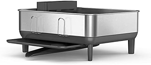 simplehuman Compact Steel Frame Dishrack, Stainless Steel