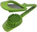 Egg Slicer Tool - Hand Held Egg Slicer Stainless Steel Strawberry