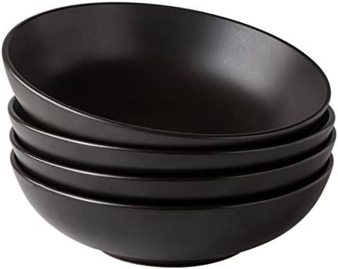 AmorArc 8.75‘’ Large Pasta Bowls, 42 ounce Deep Stoneware Bowls Set of