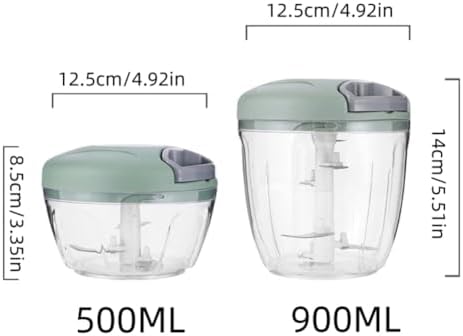 Portable Hand Pull String Garlic Mincer Onion Cutter,Vegetable Cutter