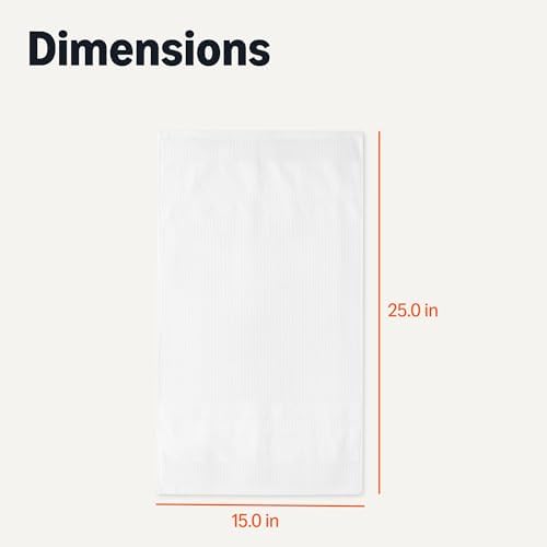 Amazon Basics Organic Cotton Waffle Weave Kitchen Dish Towels, Ultra