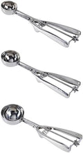 3 Pcs Fruit Baller Scoops, Stainless Steel Ice Cream Scoop Set in