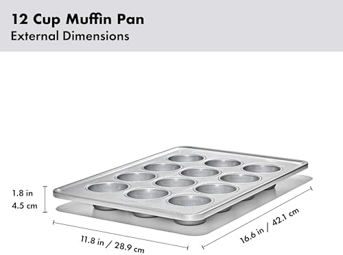 OXO Good Grips Non-Stick Pro Clear Coated Metal Bakeware 12 Cup Muffin