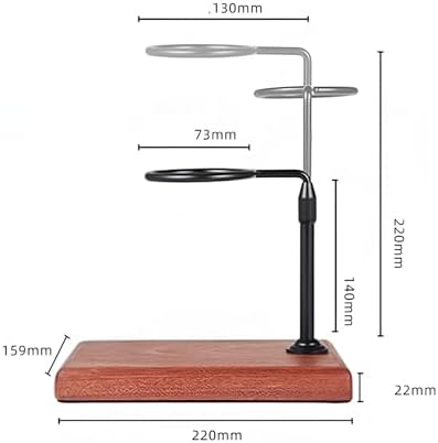 Pour over Coffee Dripper Stand, Black, Sapele Base