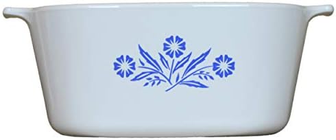 CorningWare A-3-B Cornflower Blue Casserole Dish with Glass Lid