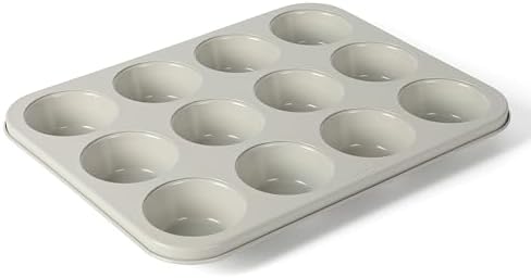 Martha Stewart Gallen 12 Cup Nonstick Carbon Steel Muffin and Cupcake