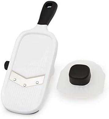 Amazon Basics Hand-held Safe Mandoline Slicer, White