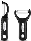 Spring Chef Swivel Vegetable Peeler & Y Potato Peeler w/Soft Grip