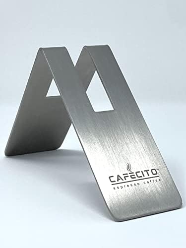 CAFECITO Coffee Filter Holder Stand – Platinum Stainless Steel Cone