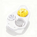 3 in 1 Egg Slicer for Kitchen – Multi-Functional Strawberry Banana