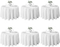 VidaFete Classic Series 6 Pack 120inch Round Polyester Table Cloth