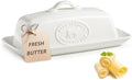 Cow Butter Dish, Ceramic Butter Dish with Lid for Countertop