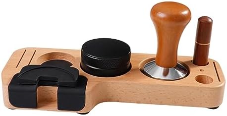 Espresso Tamping Stand Set with 51mm Tamper Distributor and Stirrer