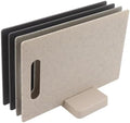 4Pcs Plastic Cutting Board Set with Storage Rack, Chopping Boards for