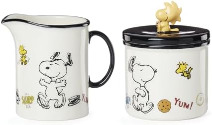 Lenox Chef Snoopy Porcelain Sugar and Creamer Set