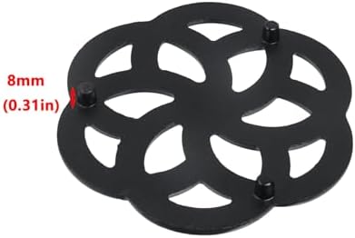 Antrader Tea Pot Trivet,Cast Iron Trivet,5.28" Diameter,Black,1Pcs