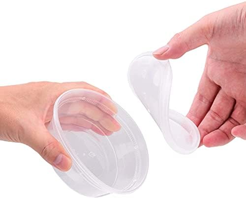 TashiBox 8oz, 40 Sets Plastic Containers with Airtight Lids