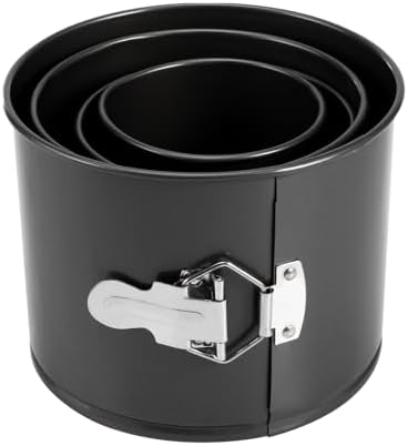 Springform Cake Pan Set of 4(4”/4.7”/5.7”/6.7”),Heighten Mini Nonstick