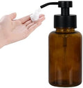 15 oz Glass Foam soap Dispenser with Black Rust-Proof Foam Pump