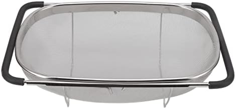 Expandable Stainless Steel Colander, Over the Sink Colander Strainer