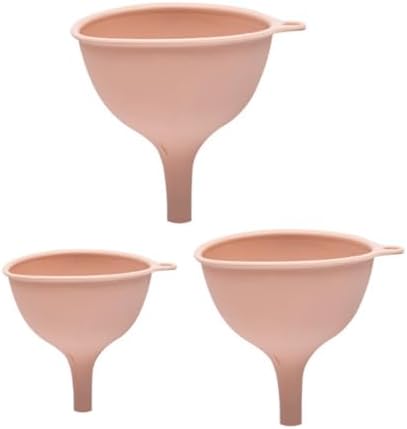 3 Pcs Silicone Wide Mouth Funnel Set for Kitchen Spill-Free Filling