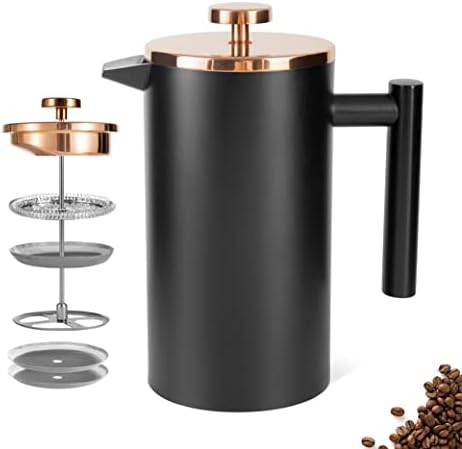 Stainless Steel French Press Coffee Maker, 1500ml