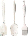 3 Piece Silicone Baking Brush Spatula Set with Long Handle