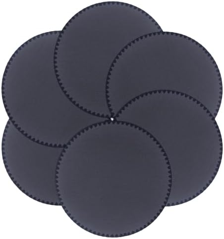 Placemats Set of 6,Premium Faux Leather Round Placemats for Dining