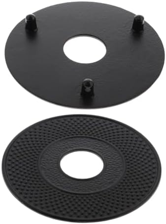 2Pcs Cast Iron Trivets for Iron Kettle, Vintage Style Heat Insulation