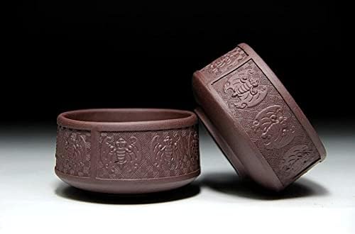 Yxhupot 2pcs Teacup 80ml Chinese Yixing Clay Zisha Cup Fu Luck Happy