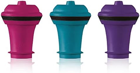 Vacu Vin Wine Stopper, 3-Pack Vacuum Wine Bottle Stopper, Cork