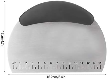 Bench Dough Scraper Cutter, Stainless Steel Dough Pastry Scraper