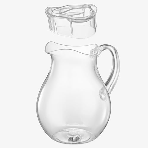 Khen 68 oz Acrylic Pitcher With Lid – 2 Liter Large Plastic Water Jug