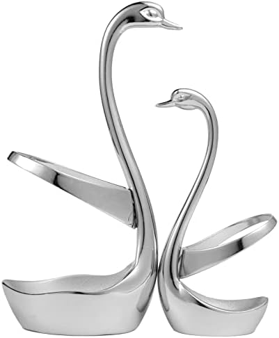 AnSaw Elegant Small Silver Swan Base Holder