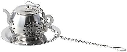 Tea Infusers for Loose Tea, 2 pack Cute Stainless Steel Teapot Shaped