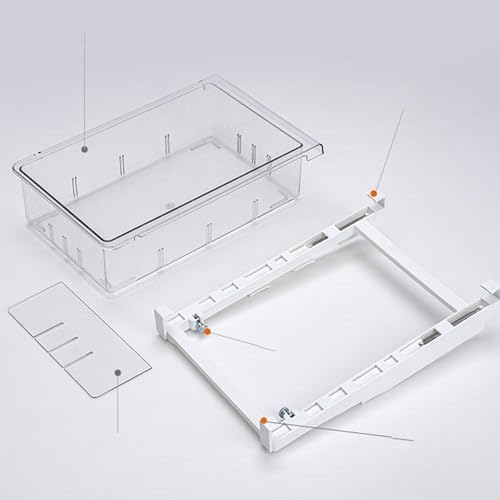 Refrigerator Drawer Organizer Large Capacity Transparent Rectangular